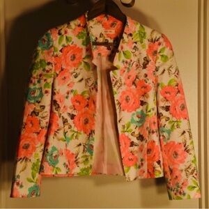 SIS SIS Floral Pink Blazer Suit Jacket from Fox’s